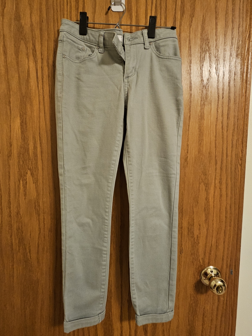 LC Lauren Conrad Sage Green Skinny Jeans